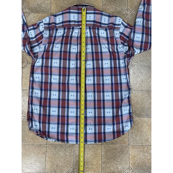 Tommy Bahama Men's Size Large Island Crafted Long Sleeve Button Down Plaid Shirt - Picture 5 of 10